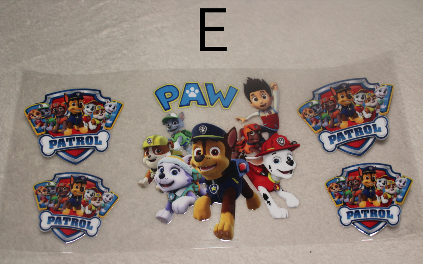 Paw Patrol UV DTF Wrap | 16-32oz | Waterproof