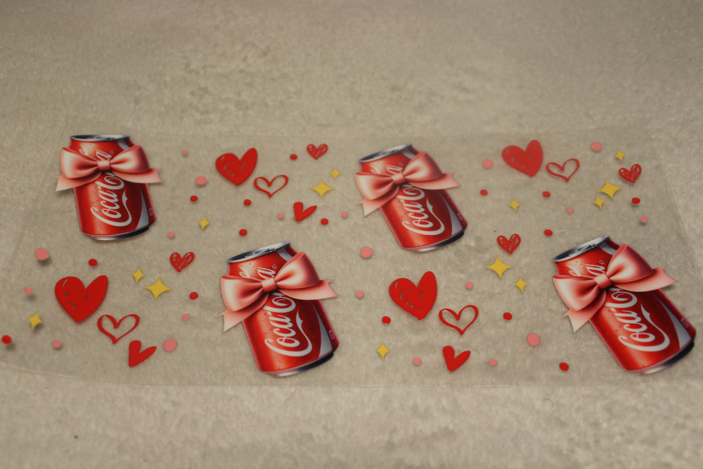 CUTE COCA DRINK UV CUP WRAP STICKER