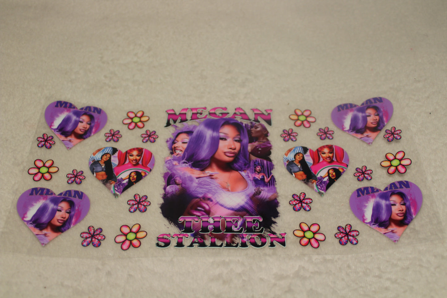 MEGAN THEE STALLION UV CUP WRAP STICKER