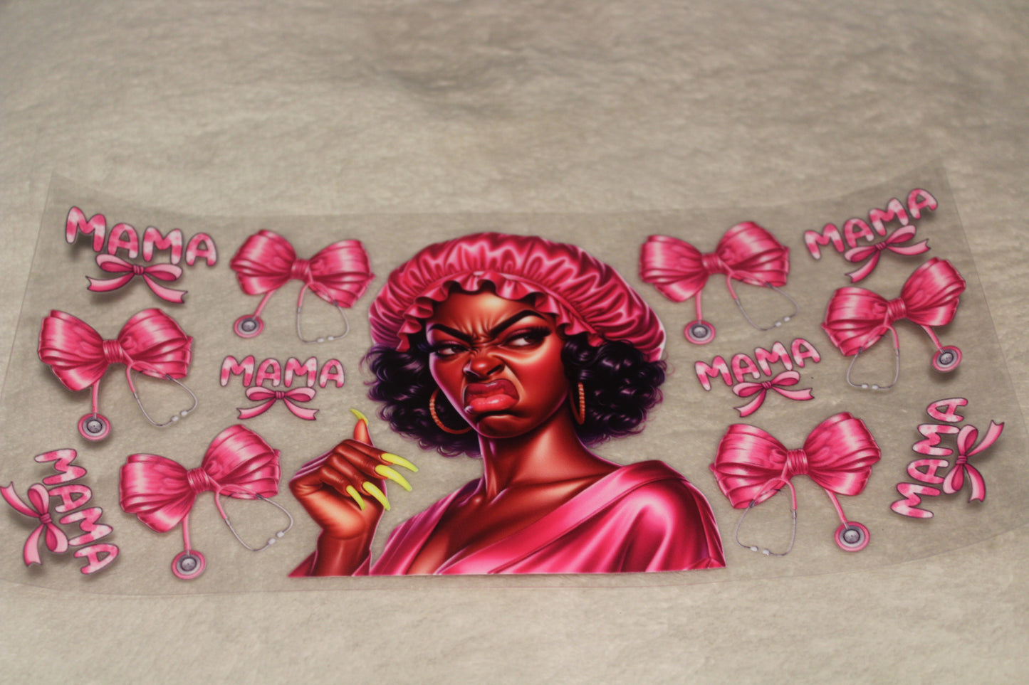 Pink Mama Bow Stank Face UV