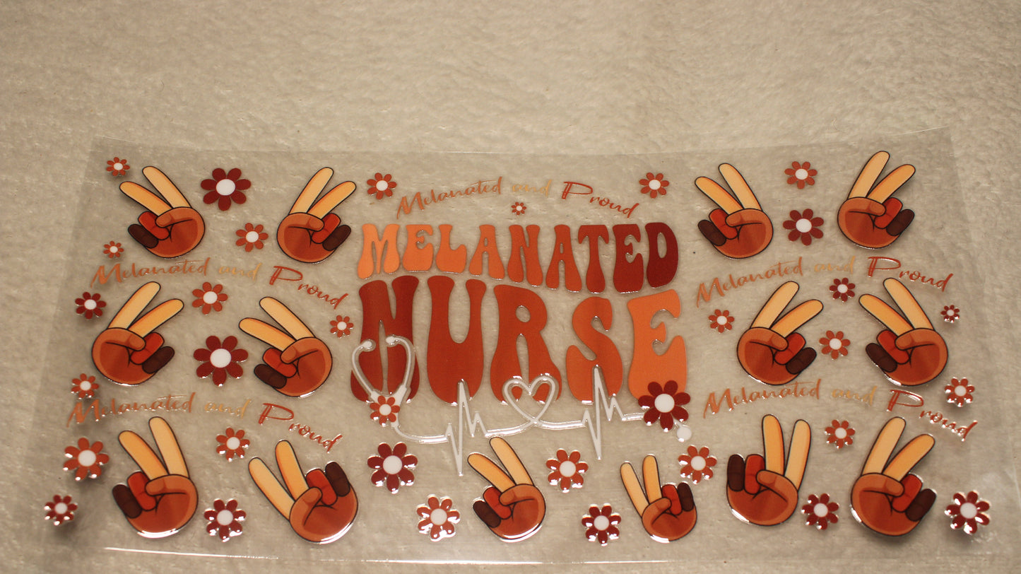 MELANATED NURSE UV CUP WRAP STICKER