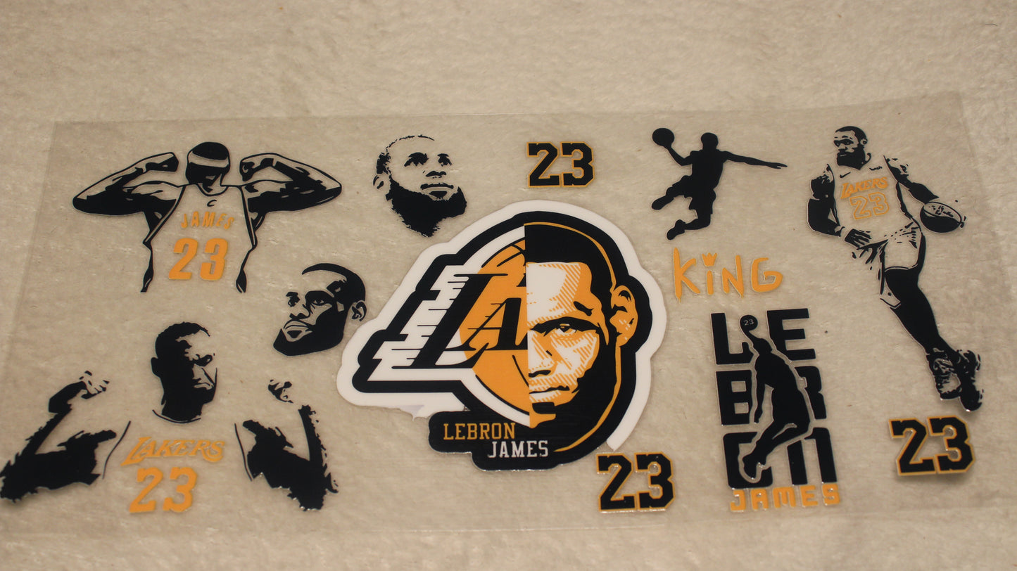 BASKETBALL PLAYER 23 UV CUP WRAP STICKER