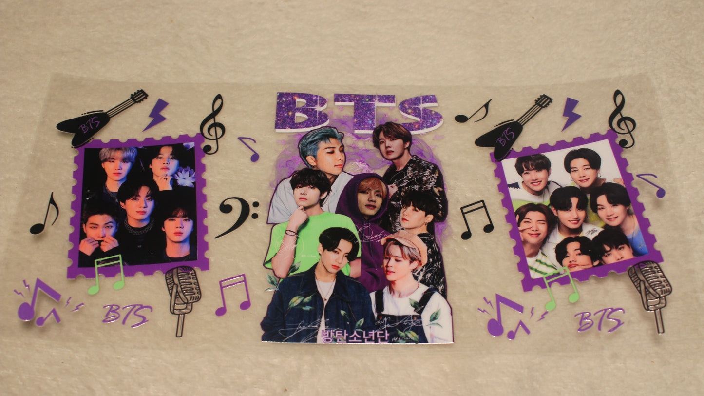 BOY BAND UV CUP WRAP STICKER