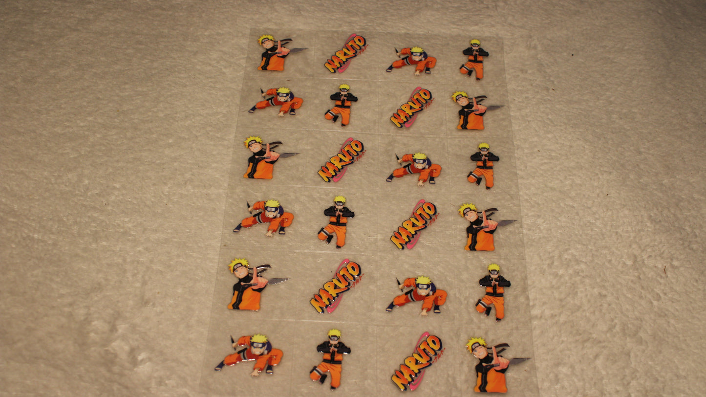 NINJA FAN ANIME UV STICKER SHEET