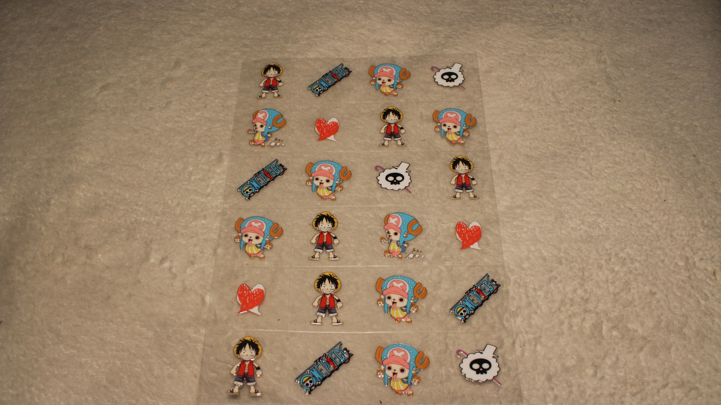 HUNTING TREASURE ANIME FAN UV STICKER SHEET