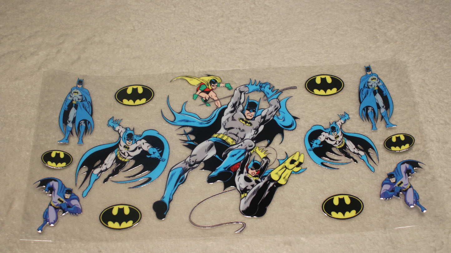 DC COMICS BATMAN FAN 16-32OZ UV STICKER WRAP