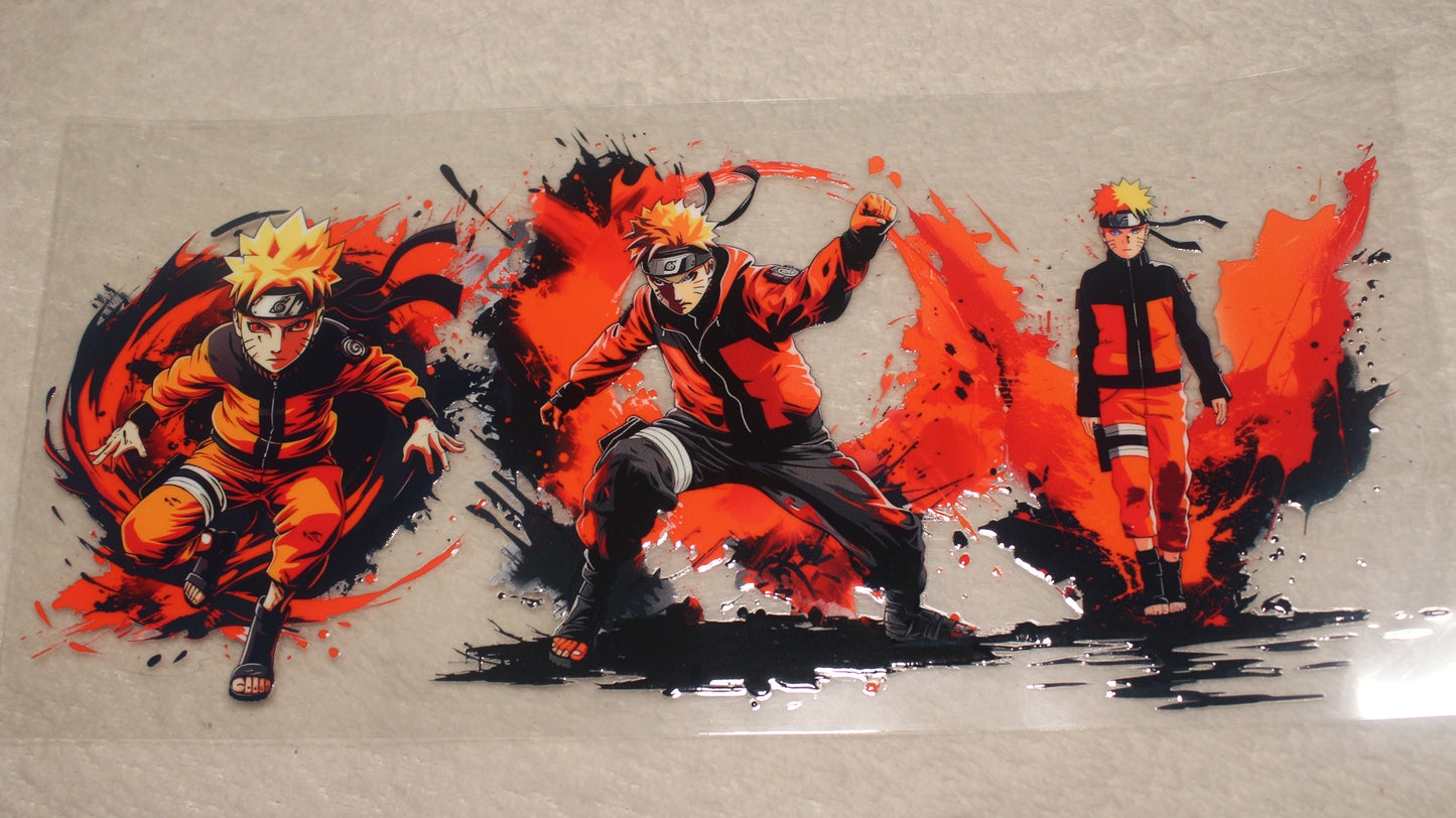 ANIME NINJA FAN 16OZ UV STICKER WRAP