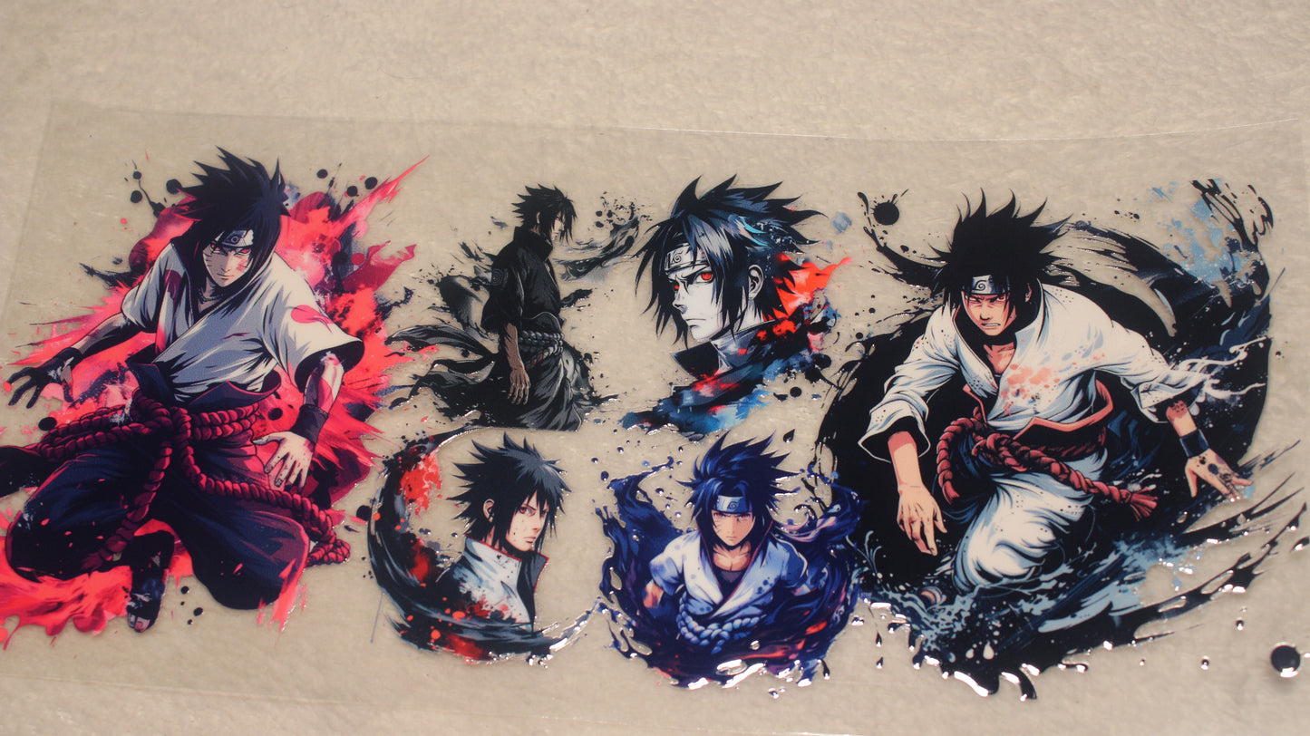 ANIME NINJA FAN 16-24OZ UV STICKER WRAP