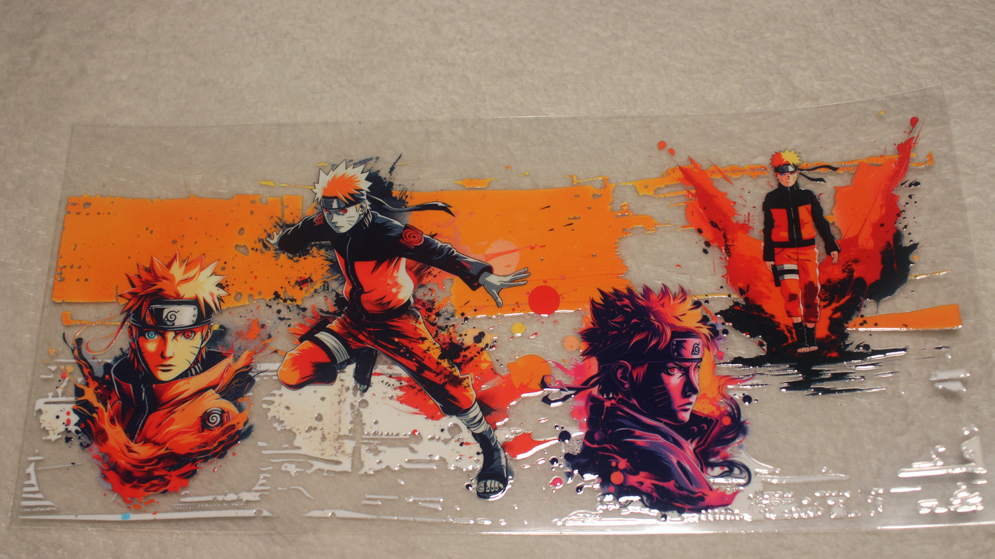 ANIME NINJA FAN 16OZ UV STICKER WRAP