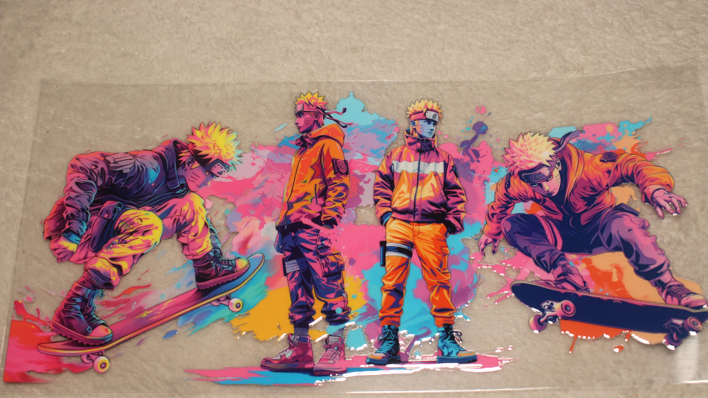 ANIME NINJA FAN 16OZ UV STICKER WRAP