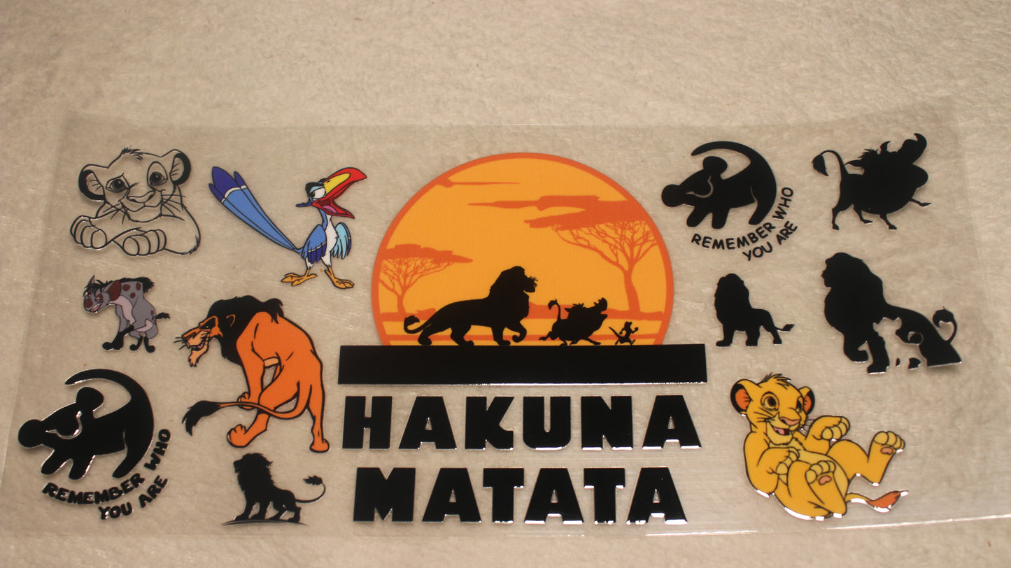 LION KING FAN 16-32OZ UV STICKER WRAP