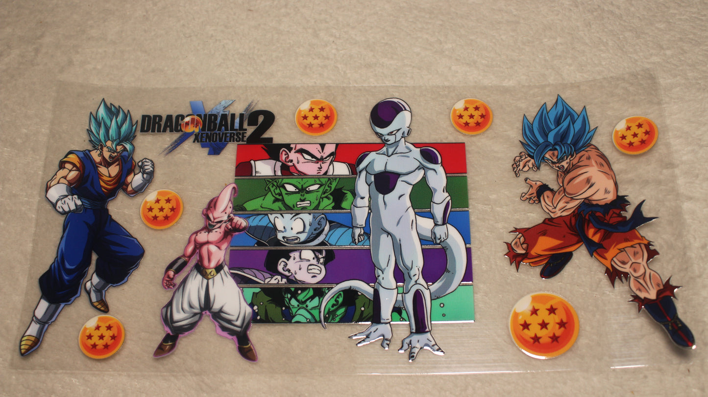 ANIME DRAGON FAN 16-24OZ UV STICKER WRAP