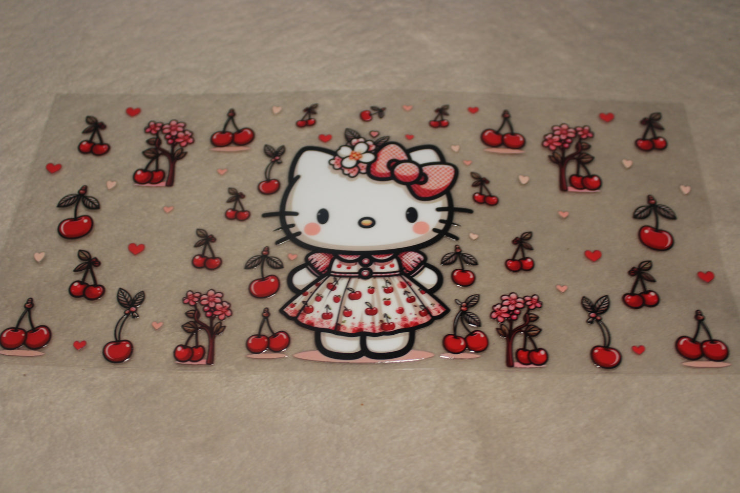 CUTE CHERRY HK UV CUP WRAP STICKER