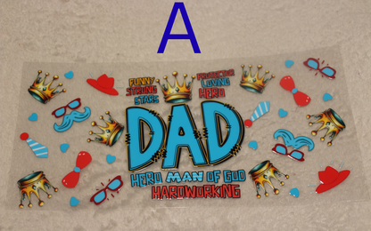 Dad UV DTF | 16-32oz | Waterproof