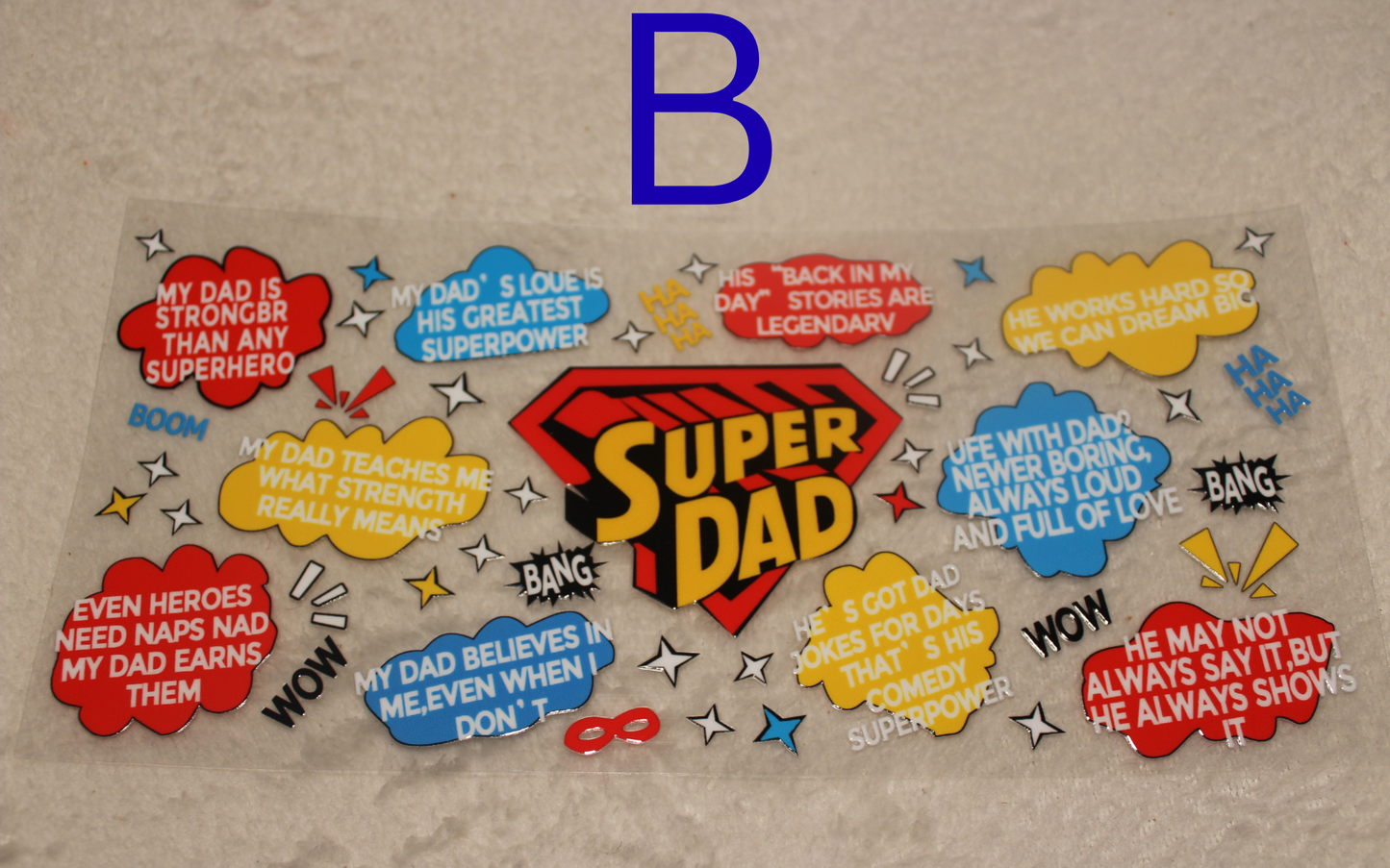 Dad UV DTF | 16-32oz | Waterproof
