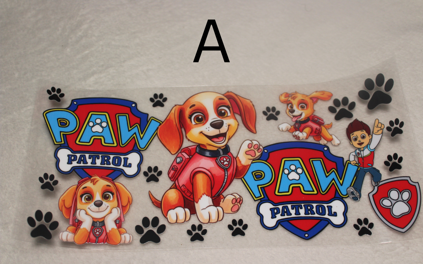 Paw Patrol UV DTF Wrap | 16-32oz | Waterproof