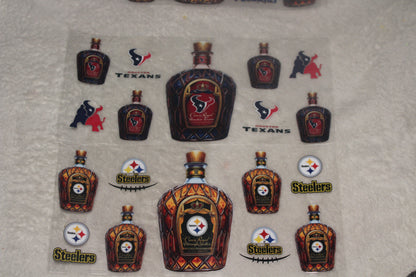 Football UV DTF Wrap | 16–32oz | Waterproof