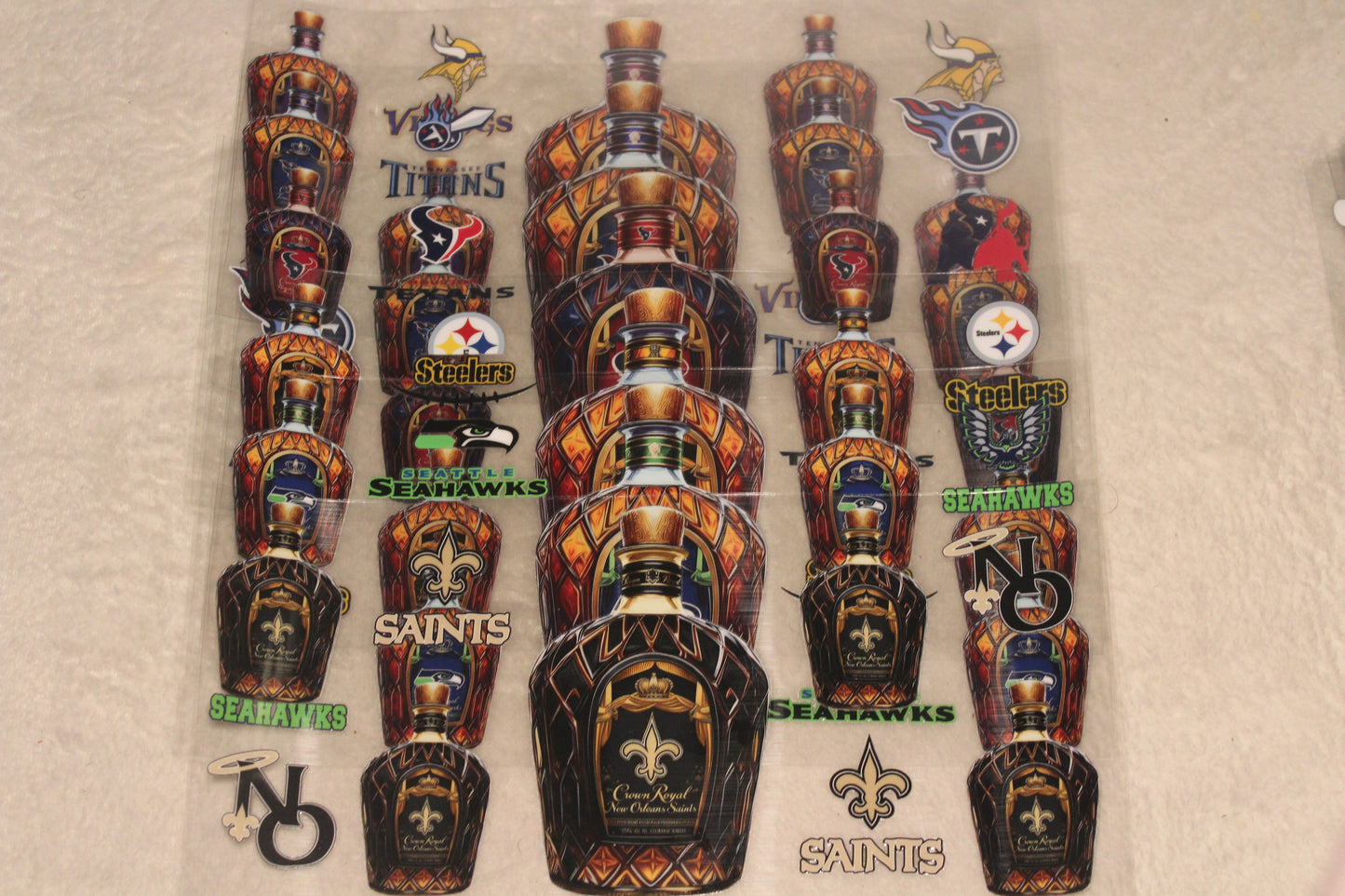 Football UV DTF Wrap | 16–32oz | Waterproof