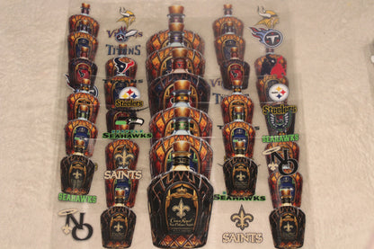 Football UV DTF Wrap | 16–32oz | Waterproof