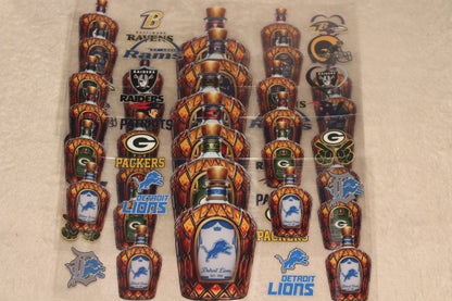 Football UV DTF Wrap | 16–32oz | Waterproof