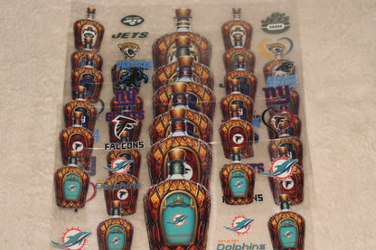 Football UV DTF Wrap | 16–32oz | Waterproof