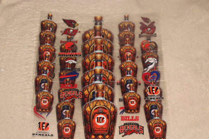 Football UV DTF Wrap | 16–32oz | Waterproof