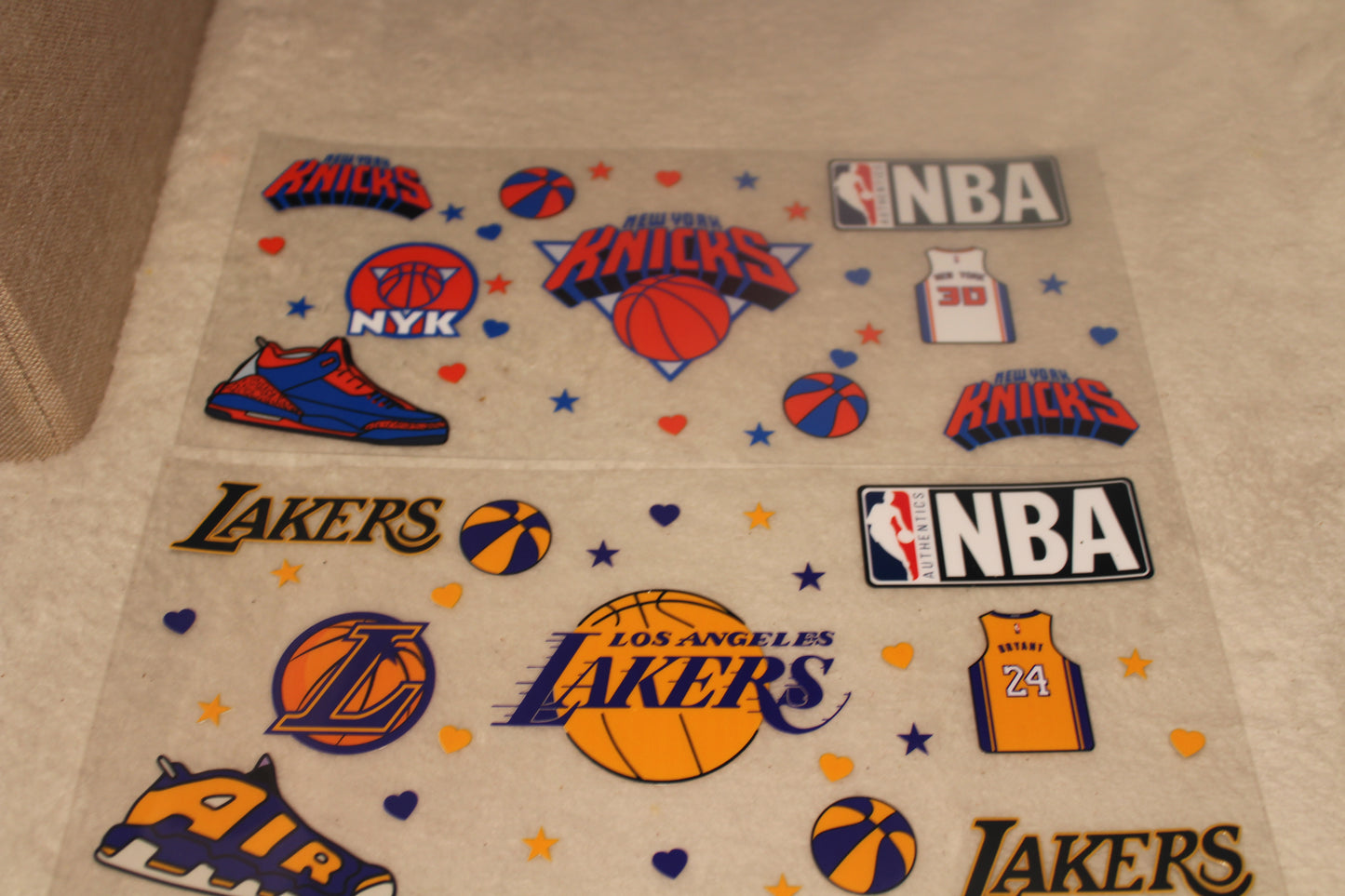 Sneaker Basketball UV DTF Wrap | 16-32oz | Waterproof