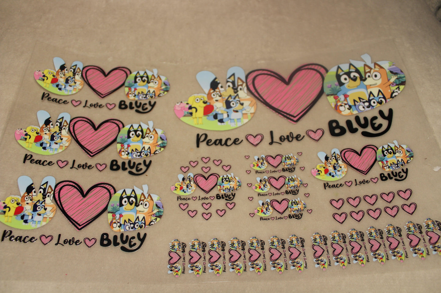 Peace Love Blue Dog 7 in 1 UV