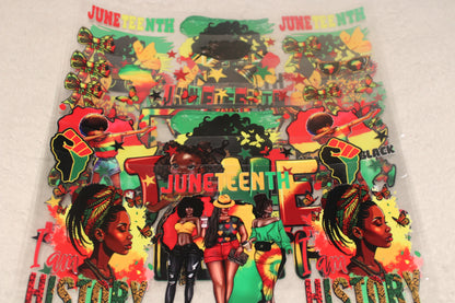 JUNETEENTH UV WRAPS | 16-32oz | WATERPROOF