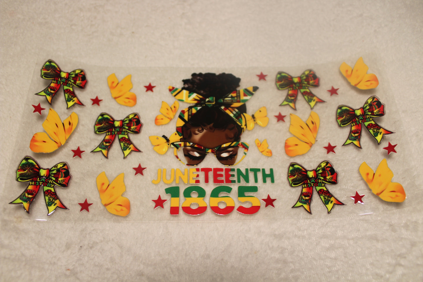 JUNETEENTH 1865 UV CUP WRAP STICKER