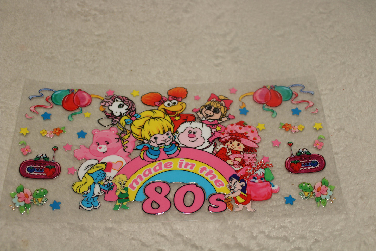 MADE IN THE 80'S UV CUP WRAP STICKER