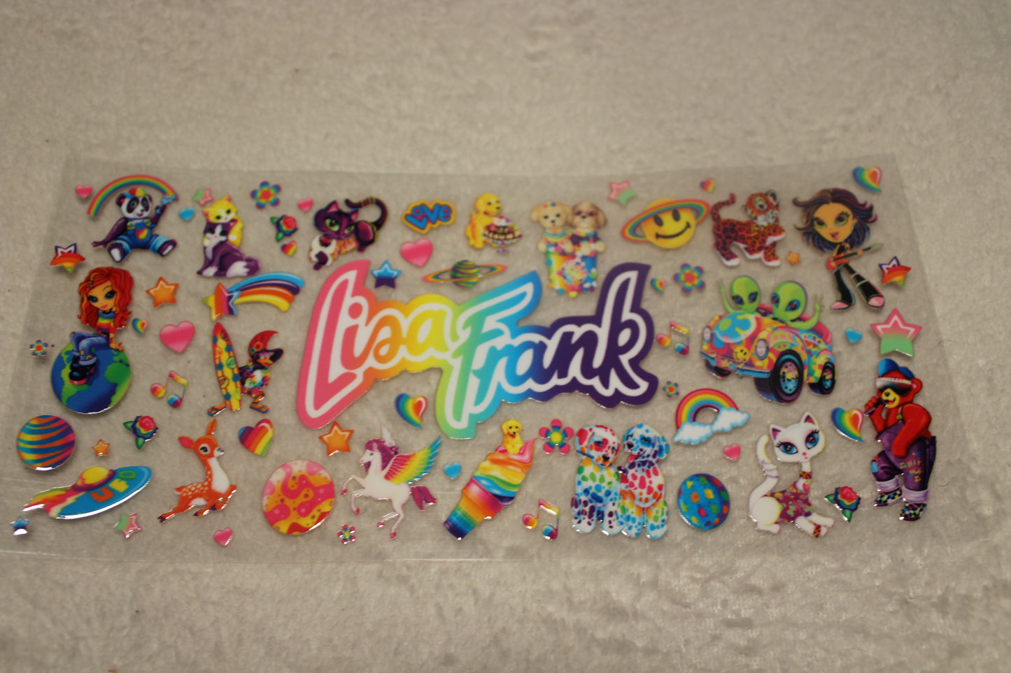 LISA FRANK FAN UV CUP WRAP STICKER