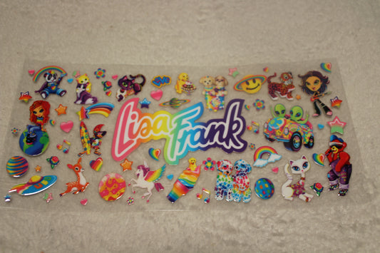 LISA FRANK FAN UV CUP WRAP STICKER