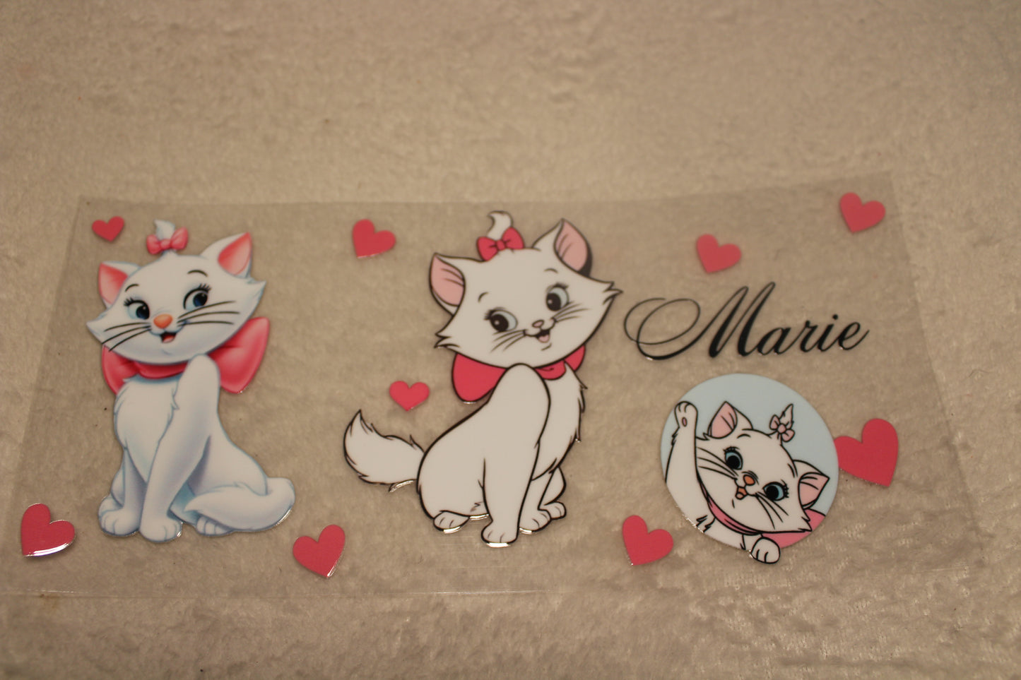 CUTE CAT FAN UV CUP WRAP STICKER