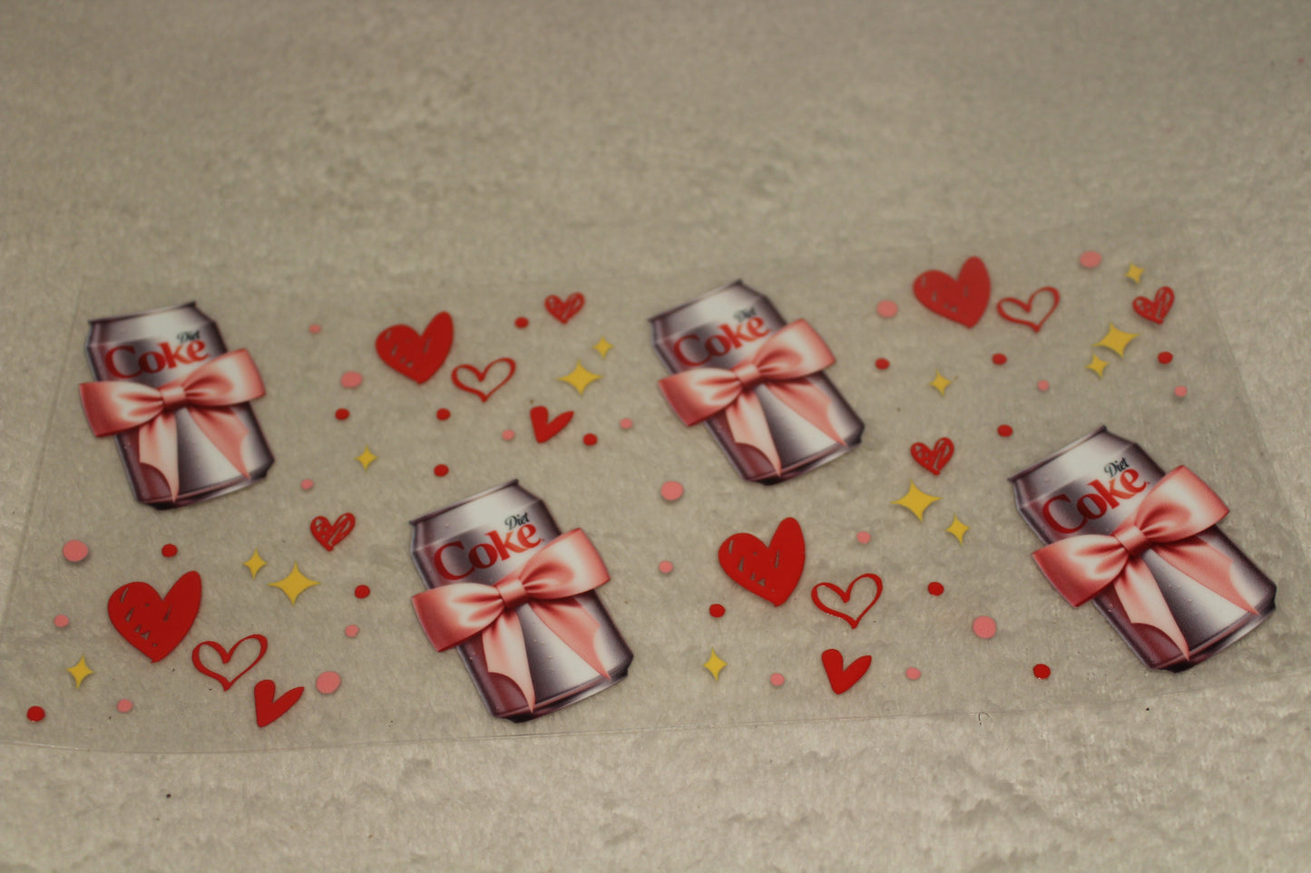 CUTE COCA DRINK UV CUP WRAP STICKER
