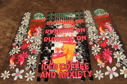 Funny Drink Anxiety UV DTF Wrap | 16-32oz | Waterproof