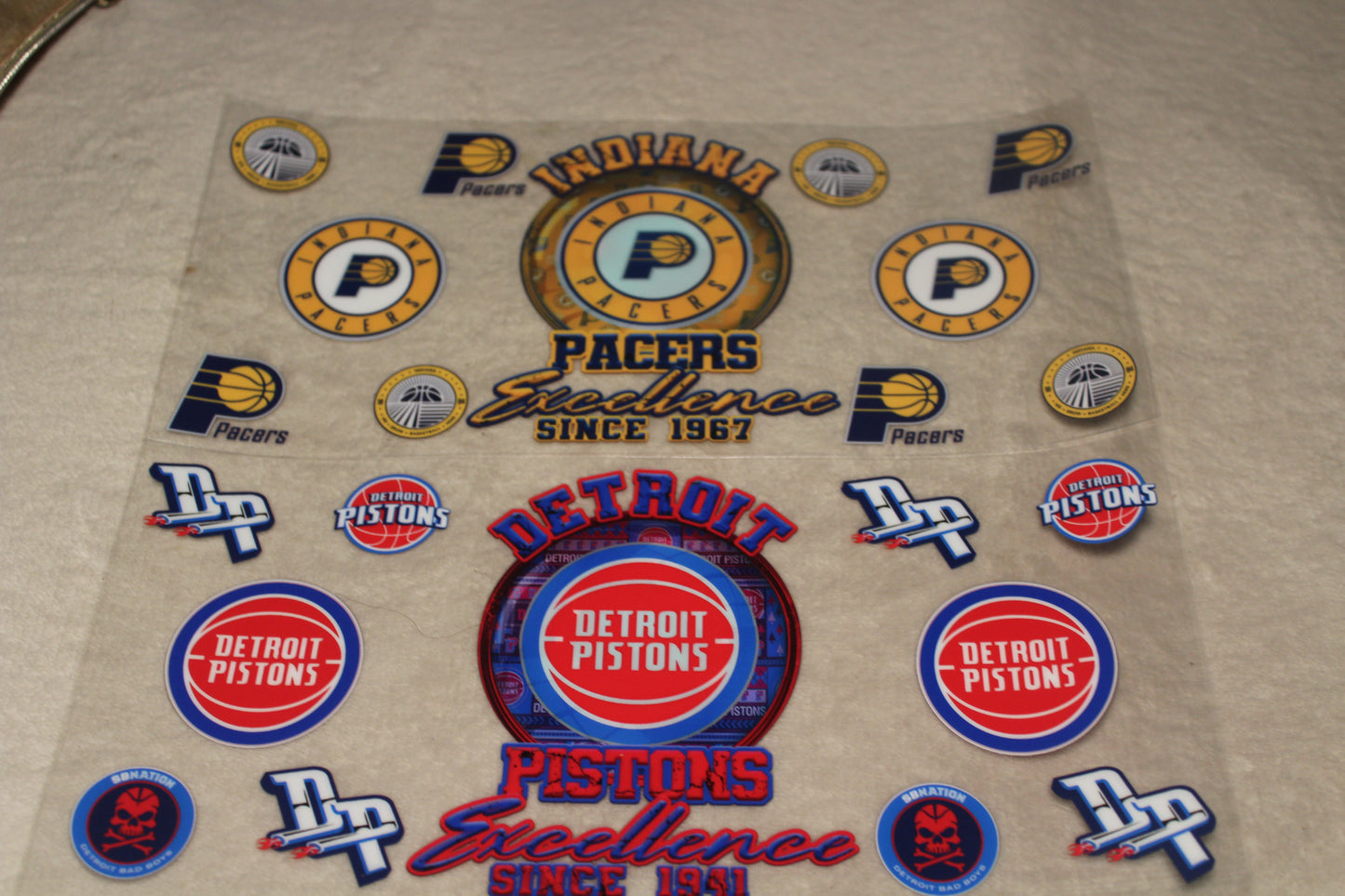 Basketball UV DTF Sticker Wrap | 16-32oz | Waterproof