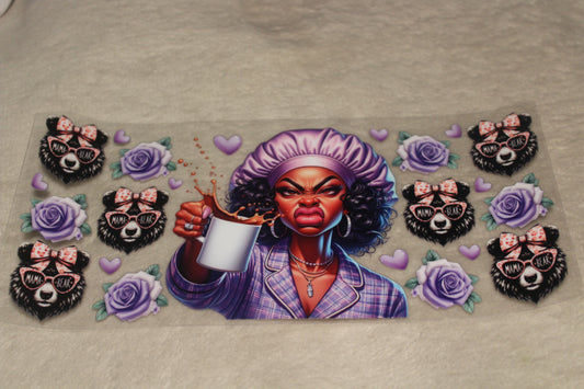 Purple Mama Bear Stank Face UV