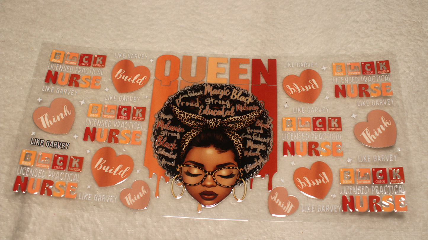 BLACK QUEEN UV CUP WRAP STICKER