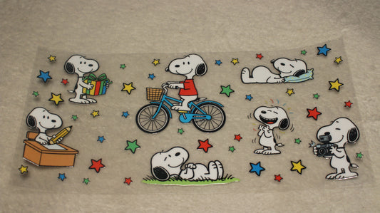 CHARILE BROWN FAN SNOOPY 16-24 UV STICKER WRAP