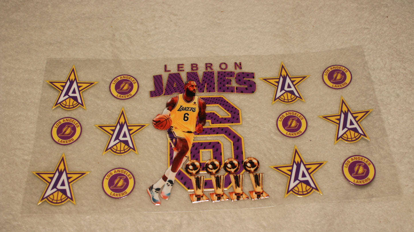 BASKETBALL PLAYER UV CUP WRAP STICKER