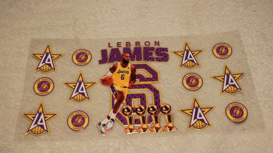 BASKETBALL PLAYER UV CUP WRAP STICKER