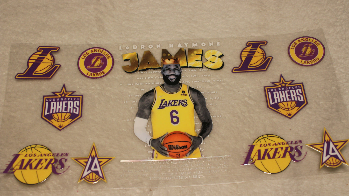 BASKETBALL PLAYER UV CUP WRAP STICKER