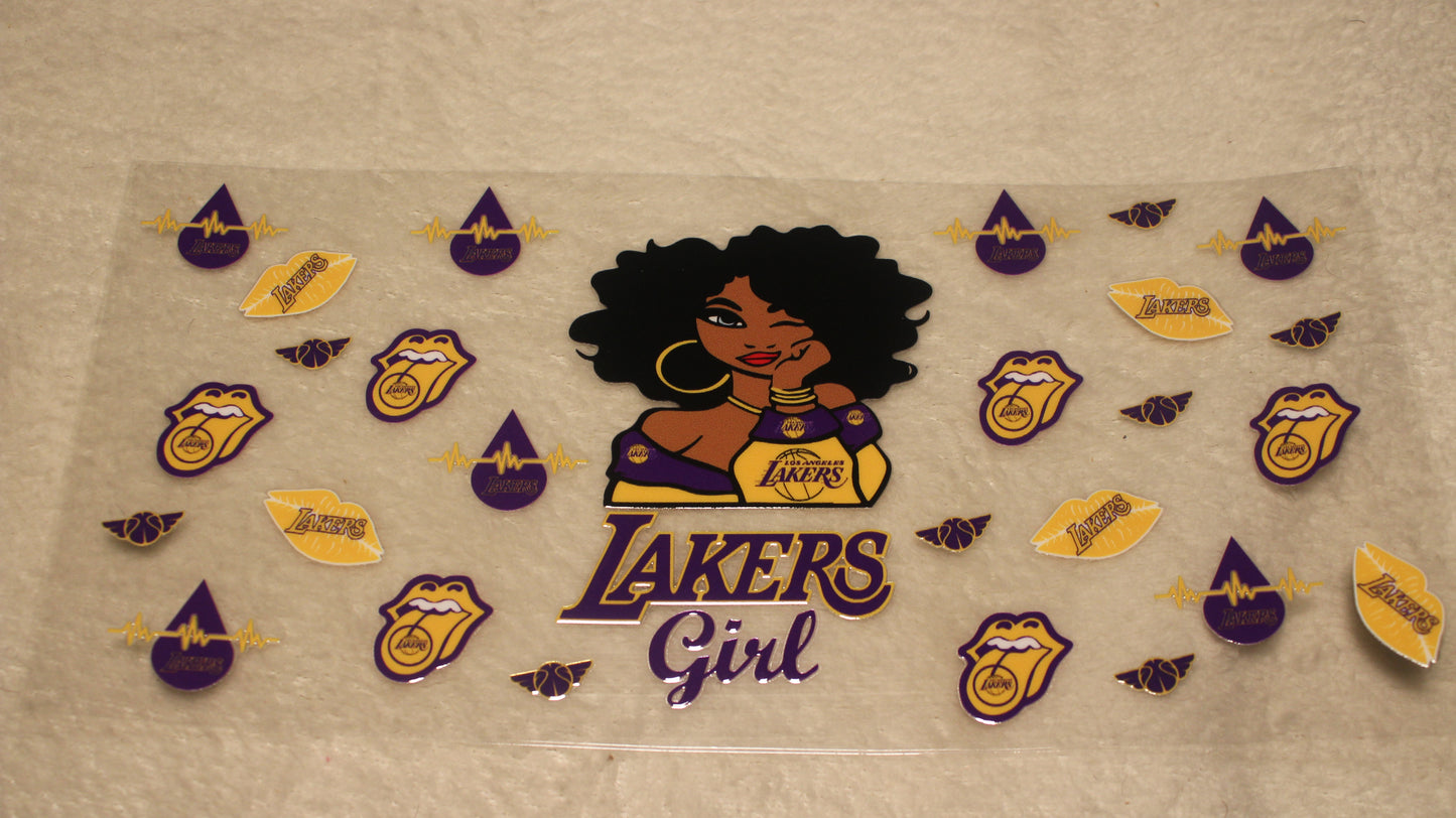 BASKETBALL FAN UV CUP WRAP STICKER