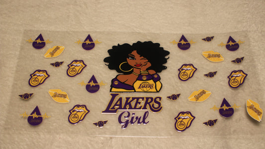 BASKETBALL FAN UV CUP WRAP STICKER