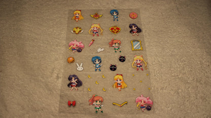CHIBI SAILOR GIRL FAN UV CUP WRAP STICKER