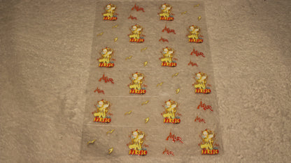 NINE-TAILED FAN UV CUP WRAP STICKER