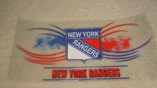 HOCKEY TEAM NY RANGERS 16OZ UV STICKER WRAP