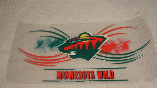HOCKEY TEAM MINNESOTA WILD 16OZ UV STICKER WRAP
