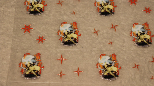NINJA ANIME FAN UV STICKER SHEET